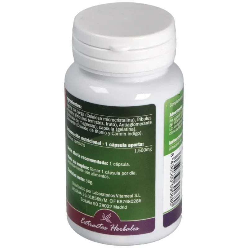 Naturbite tribulus terrestris 1500mg 60caps | Farmacia Barata