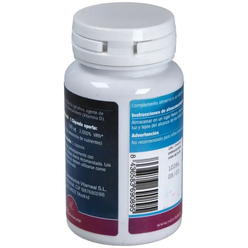 Naturbite vitamina d3 4000 ui 60caps | Farmacia Barata Naturbite vitamina d3 4000 ui 60caps | Farmacia Barata