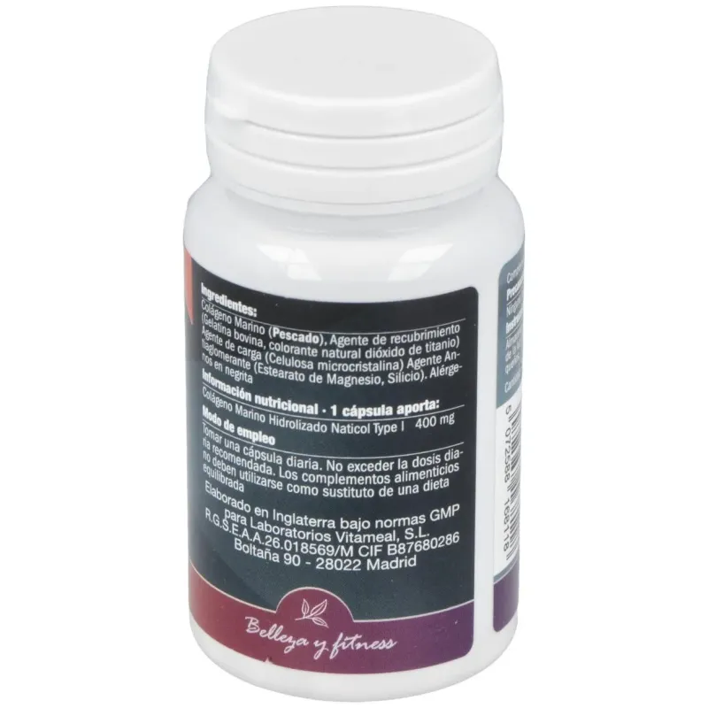 Naturbite colageno marino 400mg 60caps | Farmacia Barata