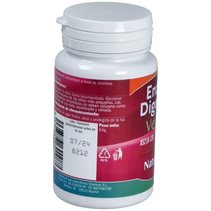 Naturbite enzimas digestivas 120comp | Farmacia Barata
