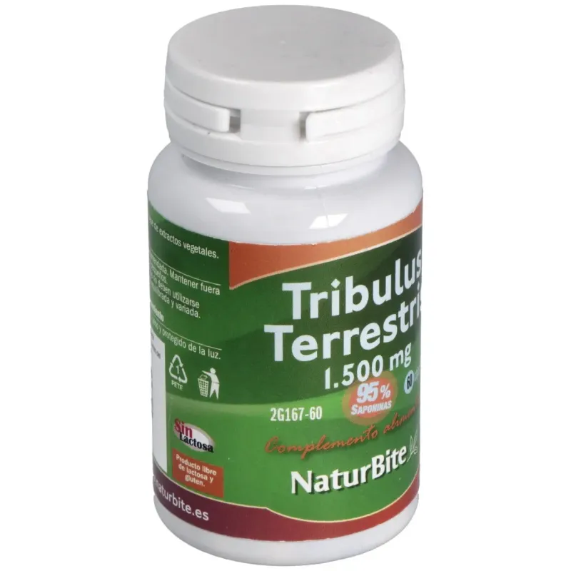 Naturbite tribulus terrestris 1500mg 60caps | Farmacia Barata