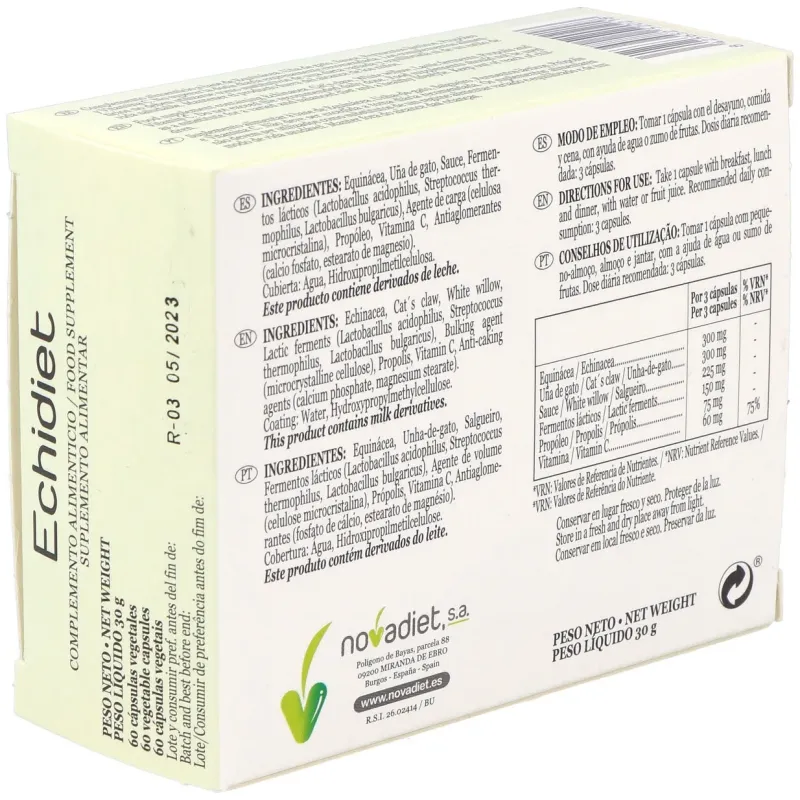 Novadiet echidiet 60 cápsulas | Farmacia Barata