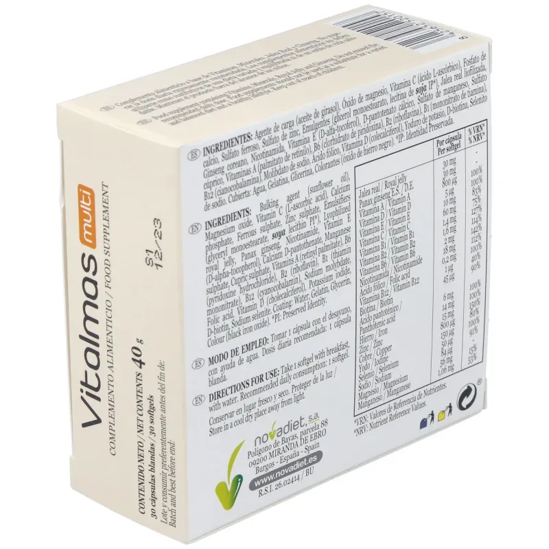 Novadiet vitalmas multi 30 cap | Farmacia Barata Novadiet vitalmas multi 30 cap | Farmacia Barata