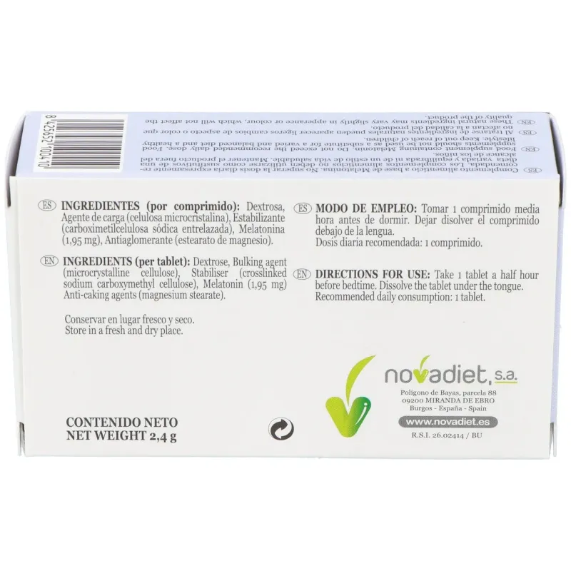 Novadiet melatonovaflas 30comp | Farmacia Barata