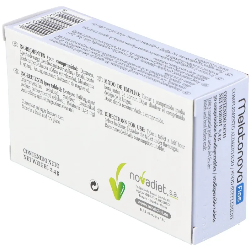 Novadiet melatonovaflas 30comp | Farmacia Barata