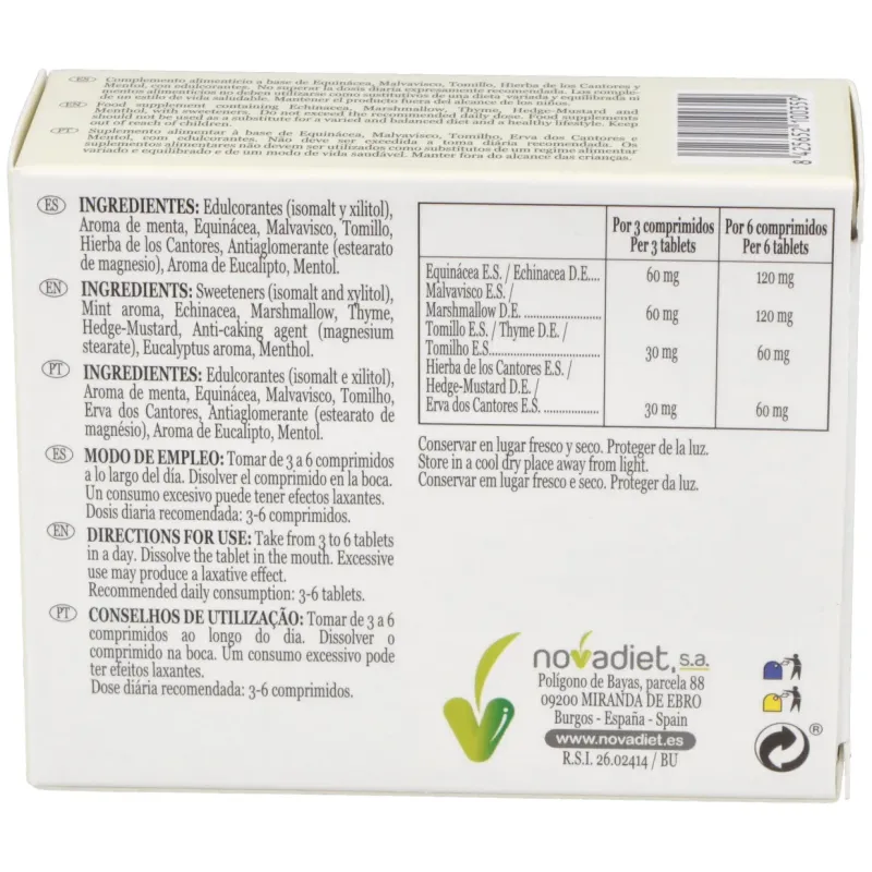 Novadiet bropul balsamicos 60 comprimidos masticables | Farmacia Barata Novadiet bropul balsamicos 60 comprimidos masticables | Farmacia Barata