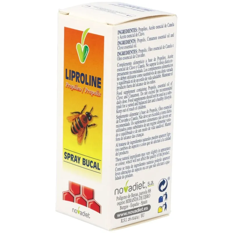 Liproline spray bucal propoleo 15ml. | Farmacia Barata