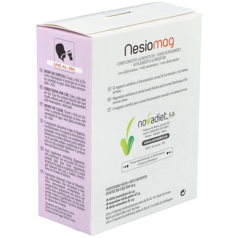 Novadiet nesiomag 18 sticks | Farmacia Barata