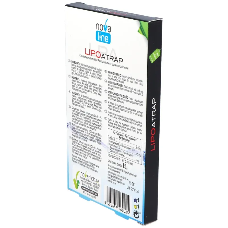 Novadiet lipoatrap 30 cápsulas | Farmacia Barata