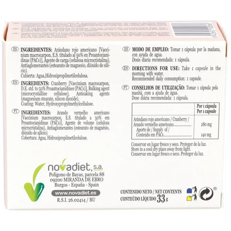 Novadiet cisnova plus 60 cápsulas | Farmacia Barata