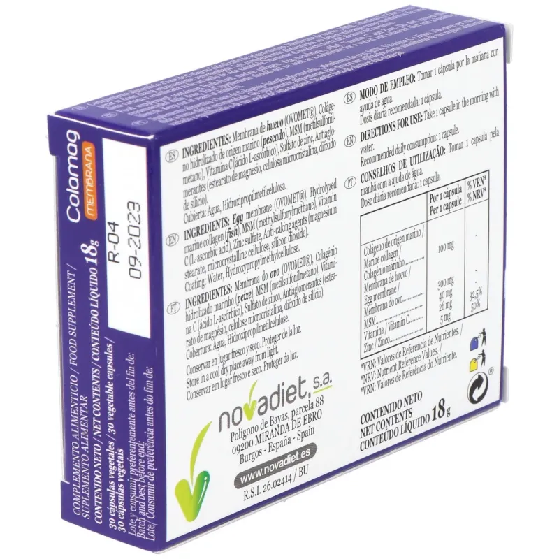 Novadiet colamag membrana 30 cápsulas | Farmacia Barata