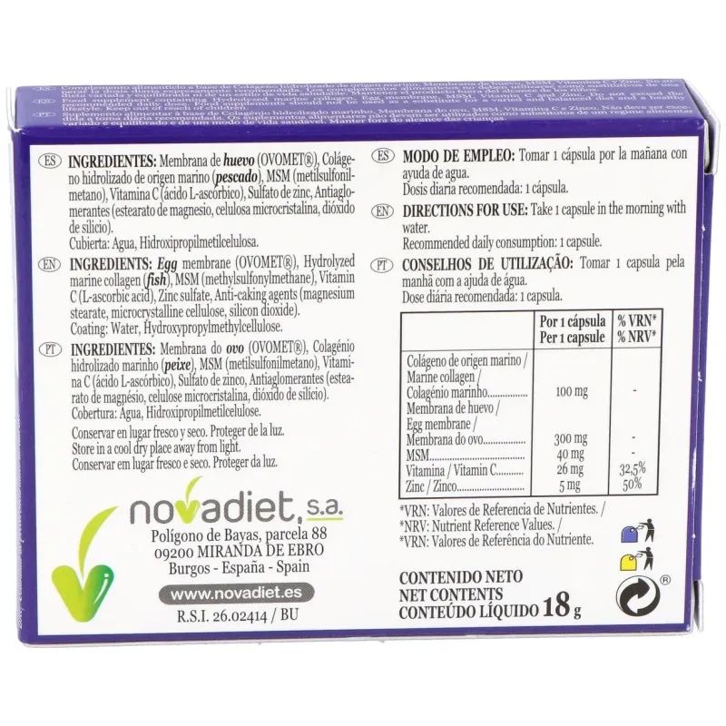 Novadiet colamag membrana 30 cápsulas | Farmacia Barata