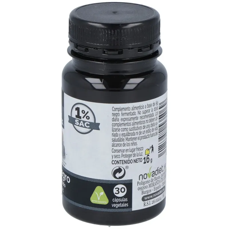 Novadiet ajo negro fermentado 30 cápsulas vegetales | Farmacia Barata