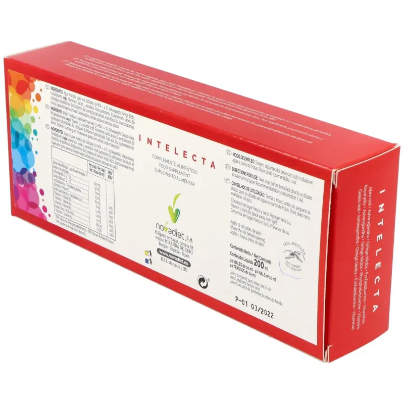 Novadiet intelecta 20 viales | Farmacia Barata