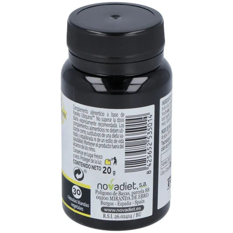 Novadiet ubiquinol 100 mg 30 cápsulas vegetales | Farmacia Barata