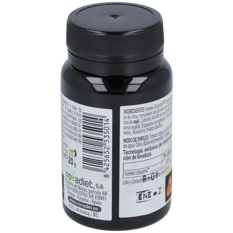 Novadiet ubiquinol 100 mg 30 cápsulas vegetales | Farmacia Barata