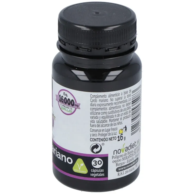 Novadiet cardo mariano 30 cápsulas vegetales | Farmacia Barata Novadiet cardo mariano 30 cápsulas vegetales | Farmacia Barata