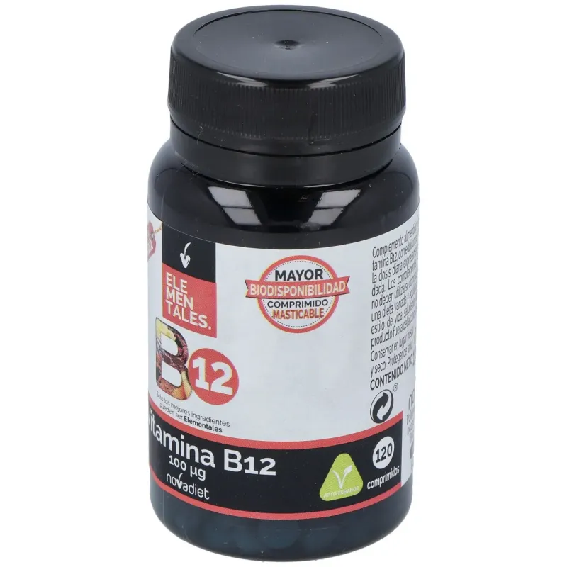 Novadiet vitamina b12 100 mcg 120 comprimidos | Farmacia Barata