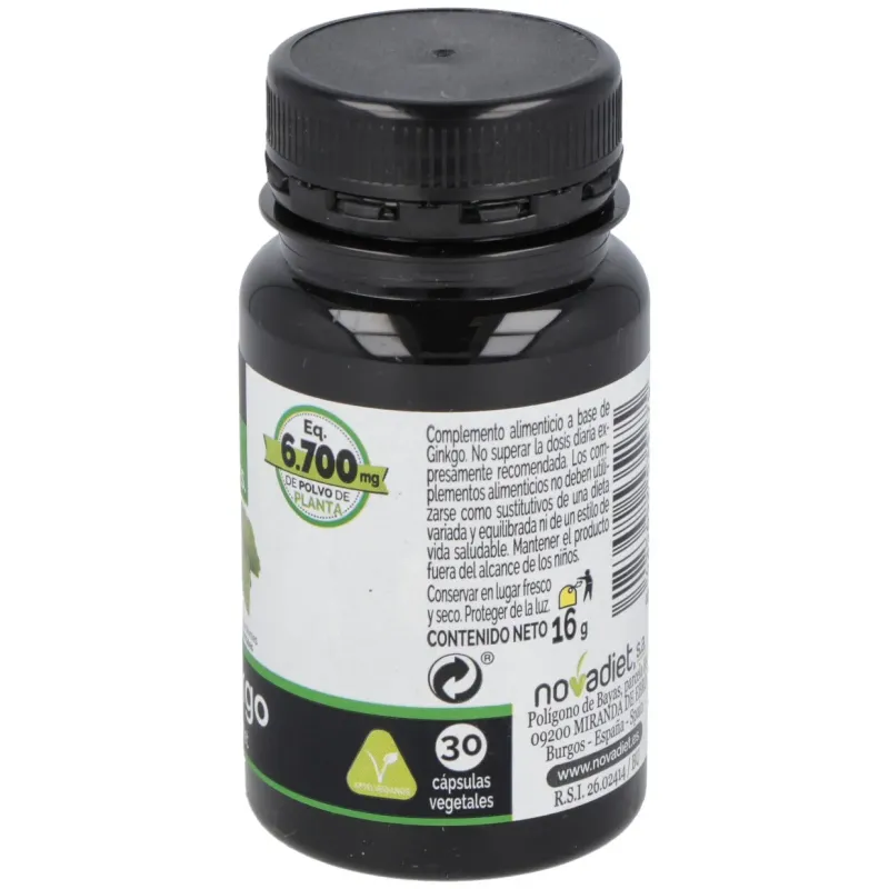 Novadiet ginkgo 30 cápsulas vegetales | Farmacia Barata Novadiet ginkgo 30 cápsulas vegetales | Farmacia Barata