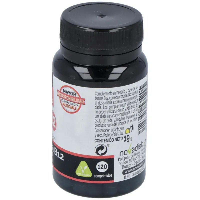 Novadiet vitamina b12 100 mcg 120 comprimidos | Farmacia Barata