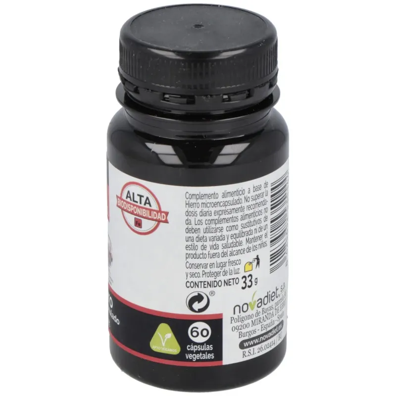 Novadiet hierro microencapsulado 60caps | Farmacia Barata