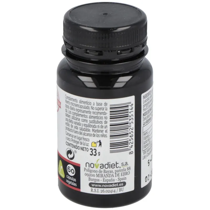 Novadiet hierro microencapsulado 60caps | Farmacia Barata
