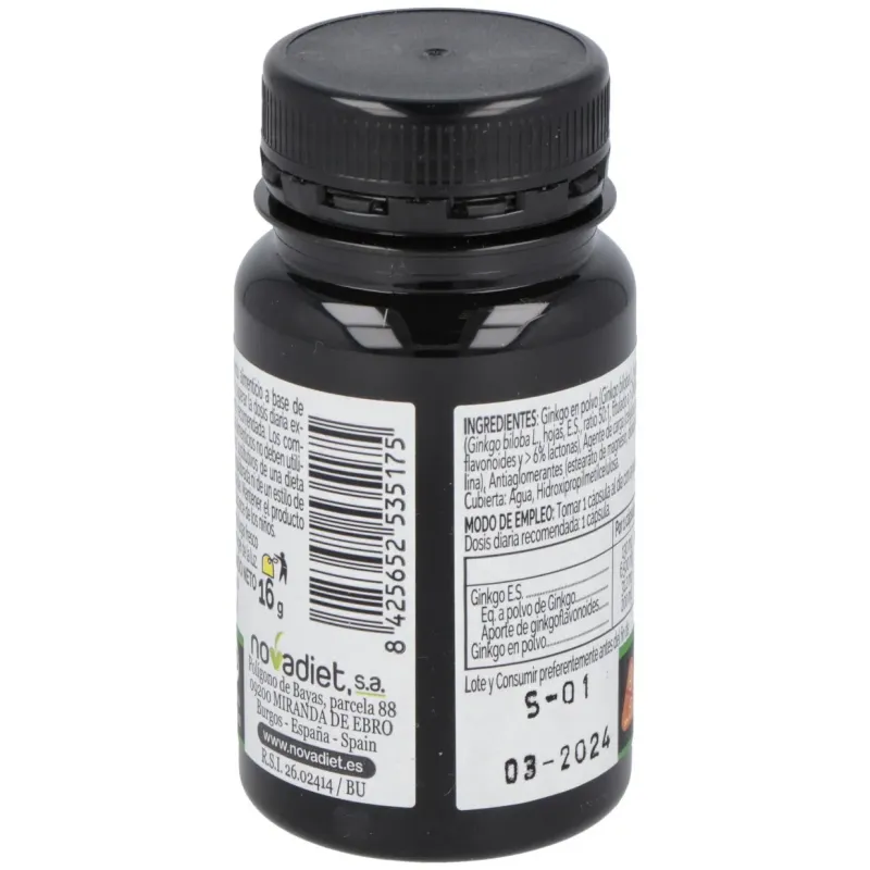 Novadiet ginkgo 30 cápsulas vegetales | Farmacia Barata Novadiet ginkgo 30 cápsulas vegetales | Farmacia Barata