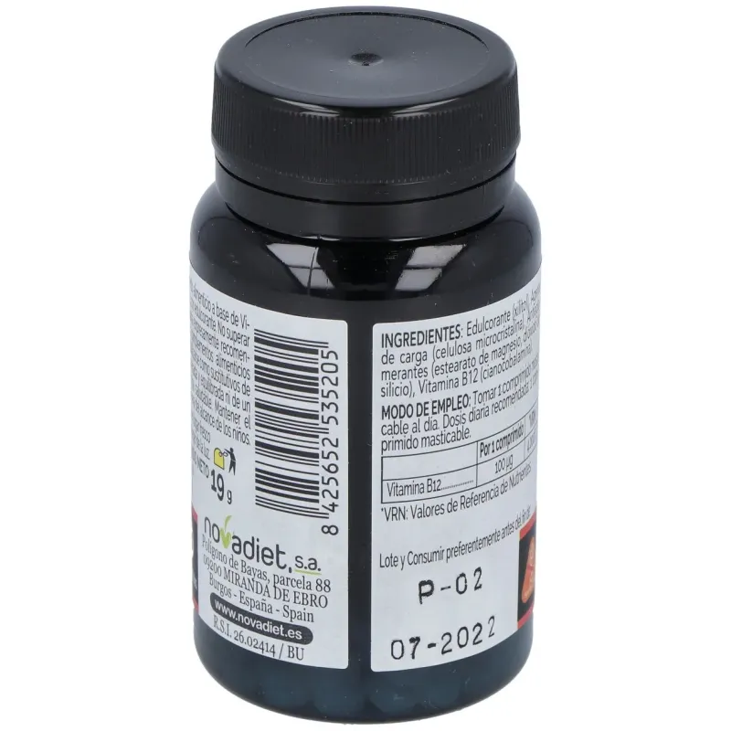 Novadiet vitamina b12 100 mcg 120 comprimidos | Farmacia Barata