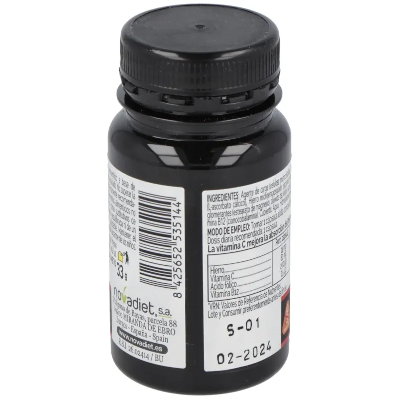Novadiet hierro microencapsulado 60caps | Farmacia Barata