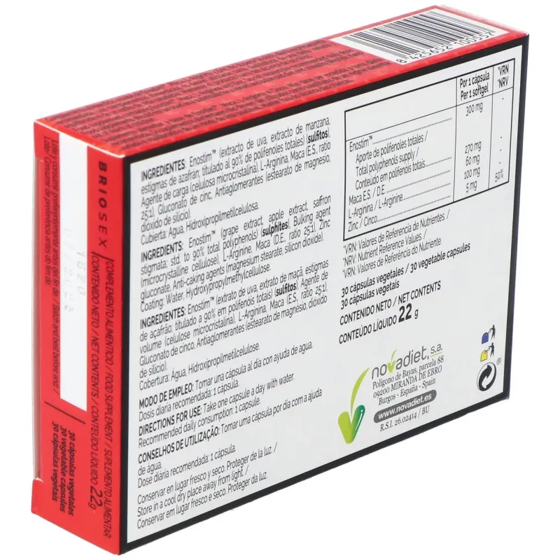 Briosex 30cap. | Farmacia Barata