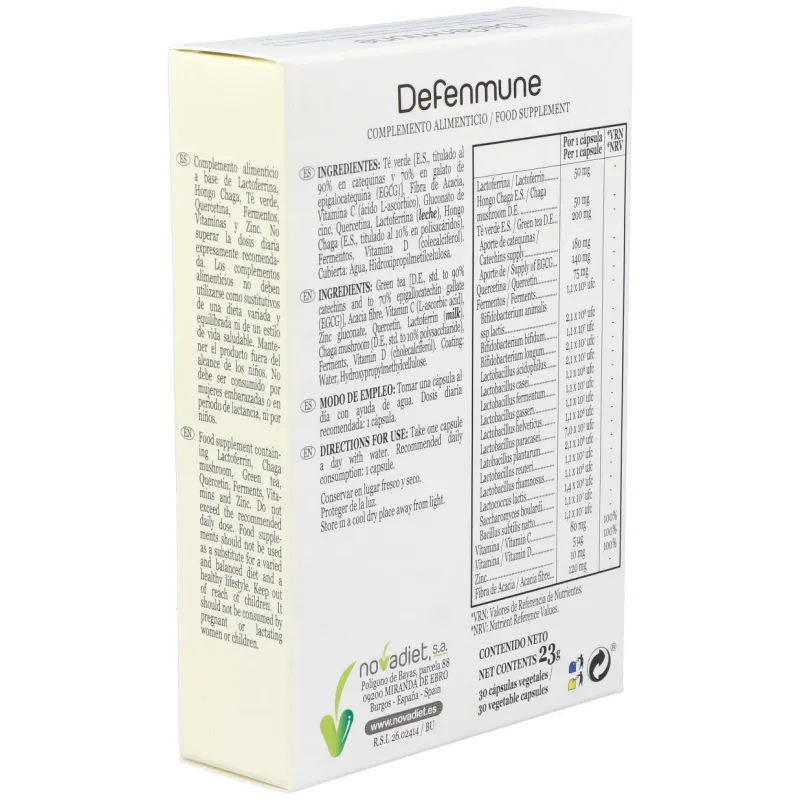 Nova diet defenmune 30caps | Farmacia Barata