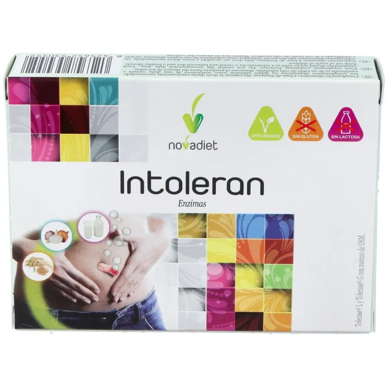 Novadiet intoleran enzimas 30comp | Farmacia Barata