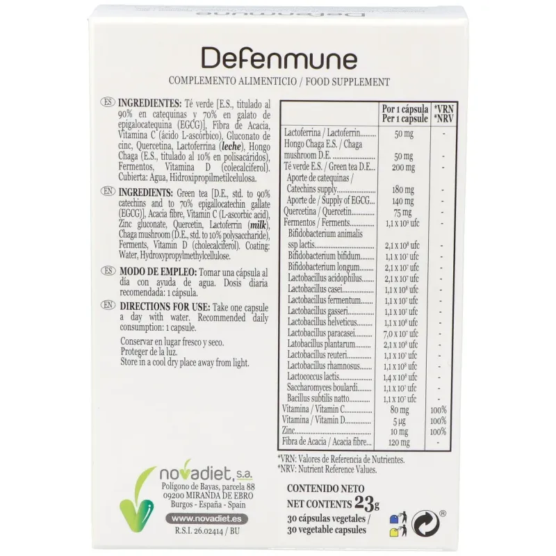 Nova diet defenmune 30caps | Farmacia Barata