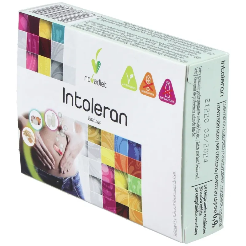 Novadiet intoleran enzimas 30comp | Farmacia Barata