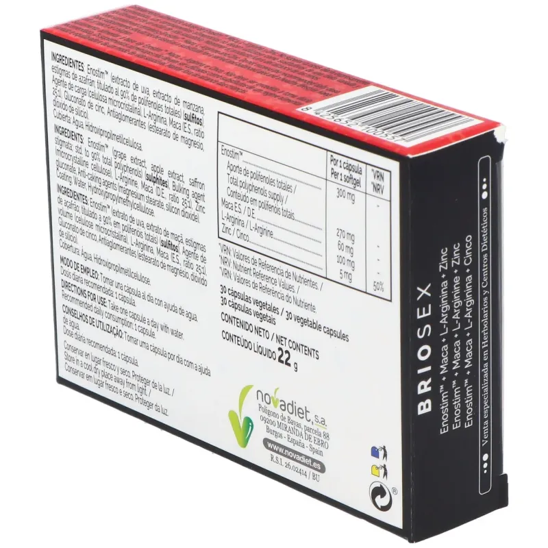 Briosex 30cap. | Farmacia Barata