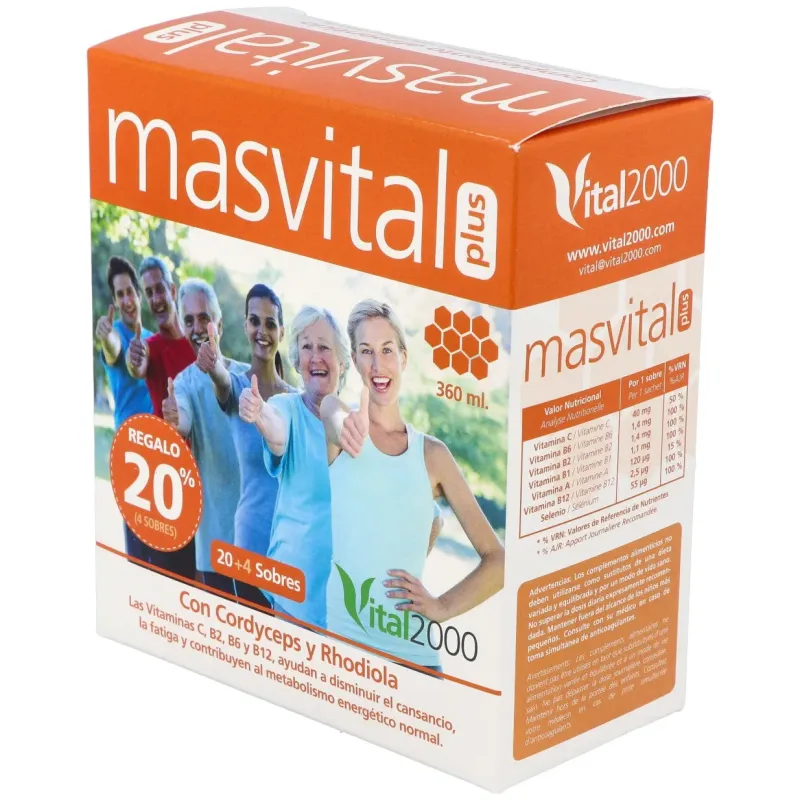 Vital 2000 masvital plus 20 sobres | Farmacia Barata