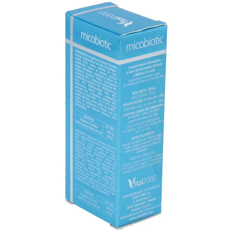 Vital 2000 micobiotic sobres 10 sticks | Farmacia Barata