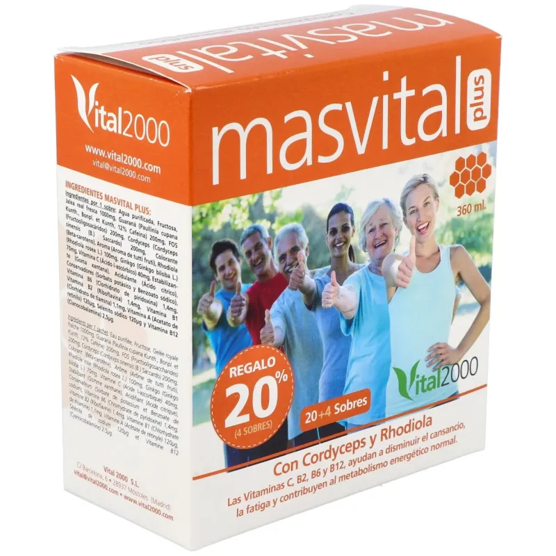Vital 2000 masvital plus 20 sobres | Farmacia Barata