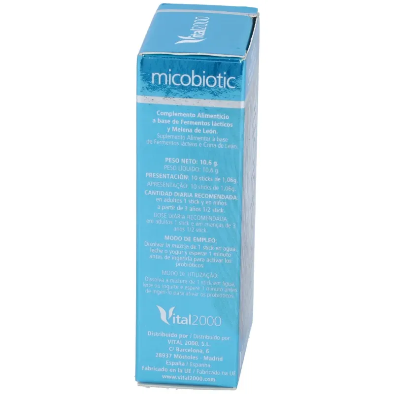 Vital 2000 micobiotic sobres 10 sticks | Farmacia Barata
