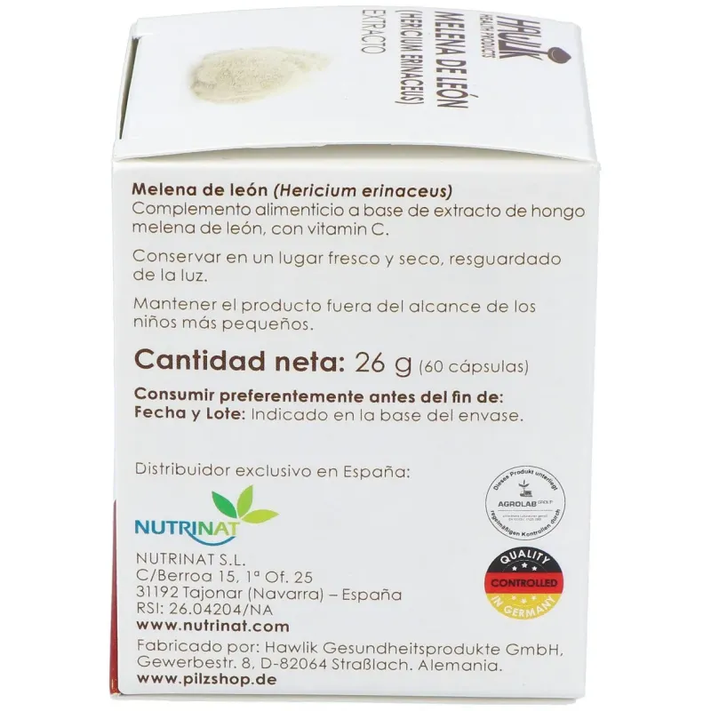 Hawlik melena leon extracto puro 60caps | Farmacia Barata