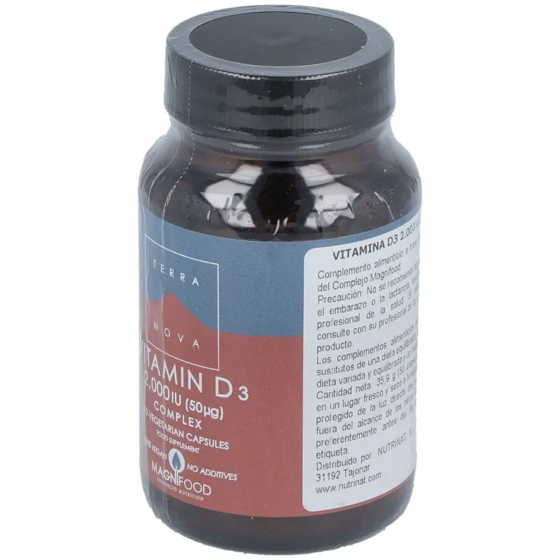 Vitamina d3 2000ui 50vcaps. | Farmacia Barata