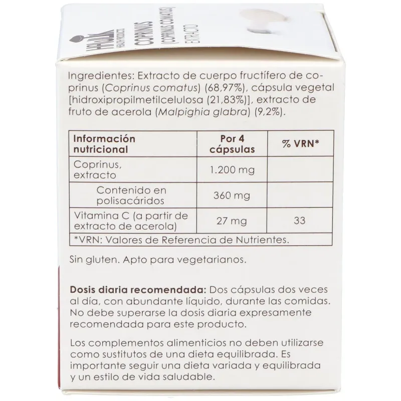 Hawlik extracto de coprinus 60vcaps | Farmacia Barata