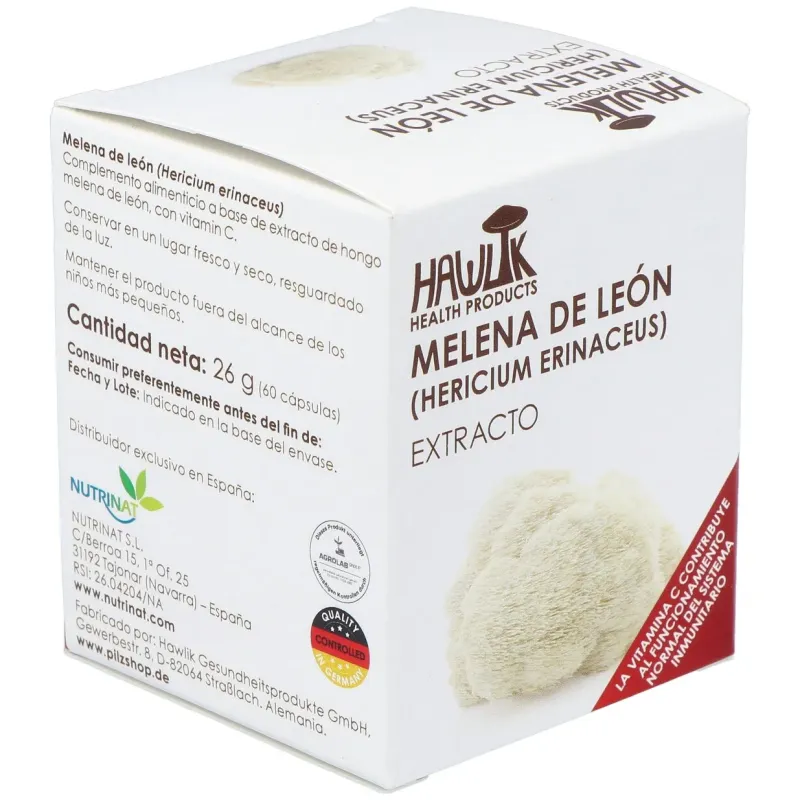 Hawlik melena leon extracto puro 60caps | Farmacia Barata