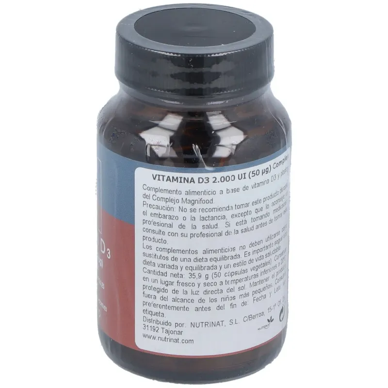 Vitamina d3 2000ui 50vcaps. | Farmacia Barata
