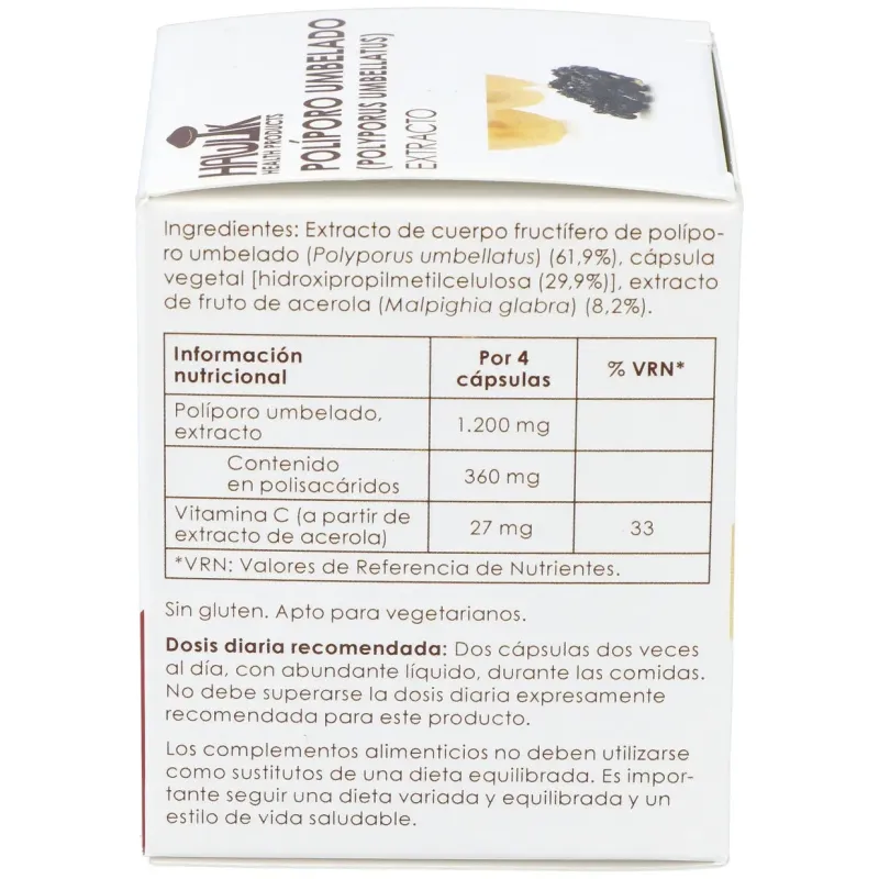 Poliporo umbelado extracto puro 60vcaps. | Farmacia Barata