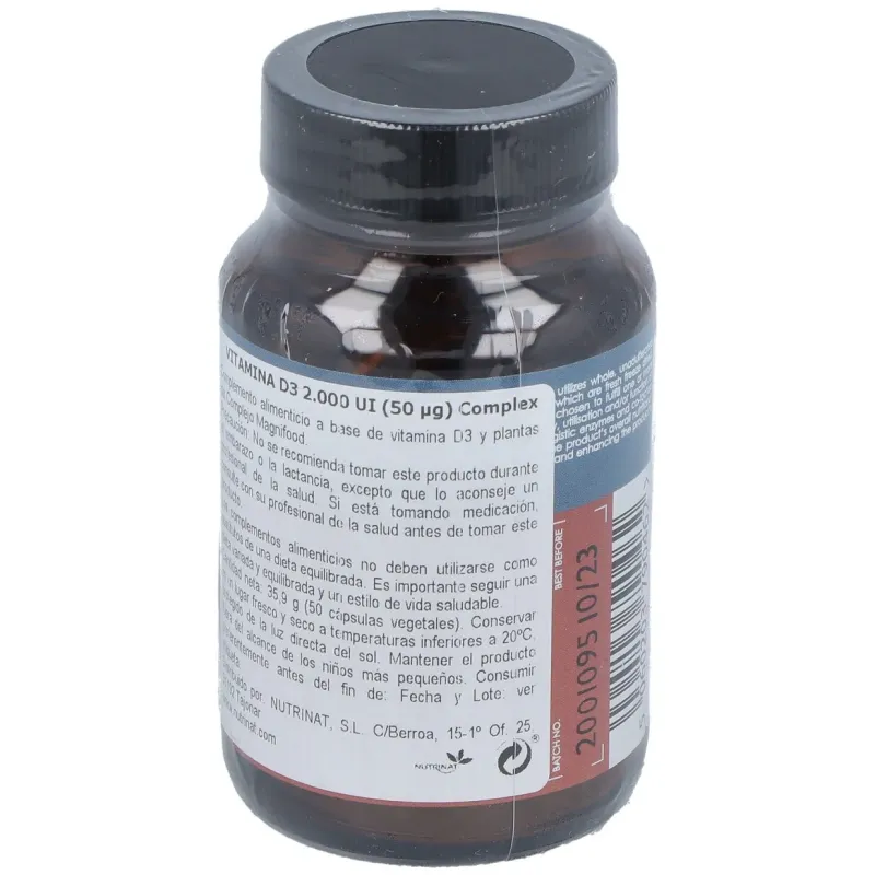 Vitamina d3 2000ui 50vcaps. | Farmacia Barata