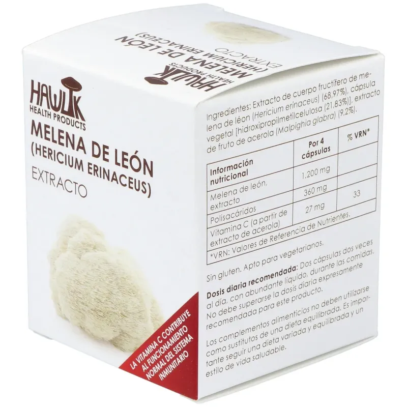 Hawlik melena leon extracto puro 60caps | Farmacia Barata