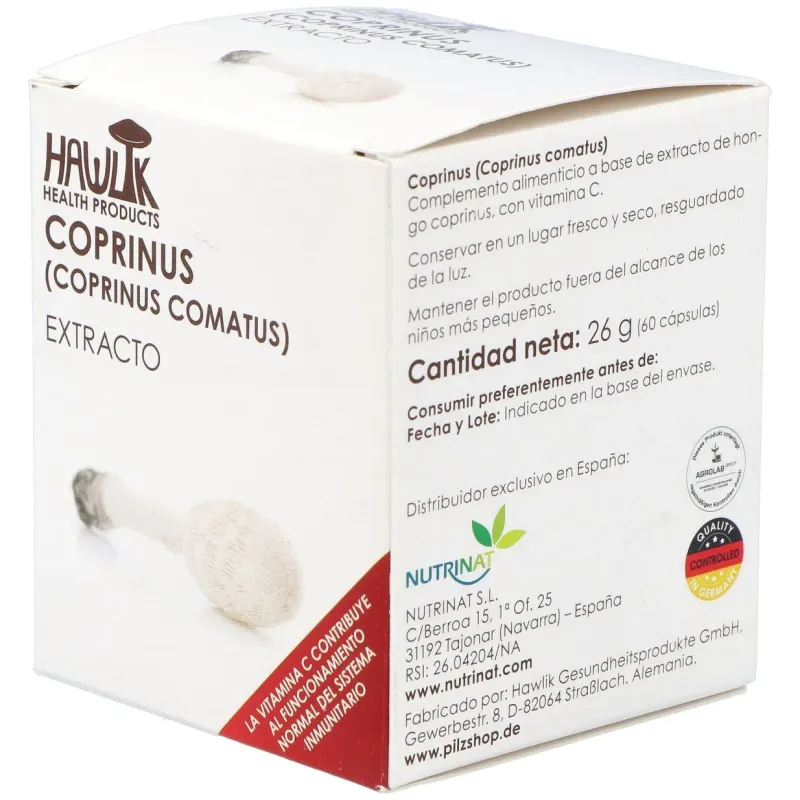 Hawlik extracto de coprinus 60vcaps | Farmacia Barata