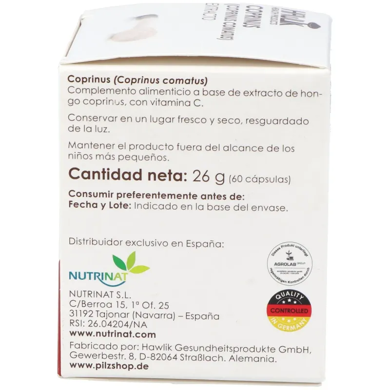 Hawlik extracto de coprinus 60vcaps | Farmacia Barata
