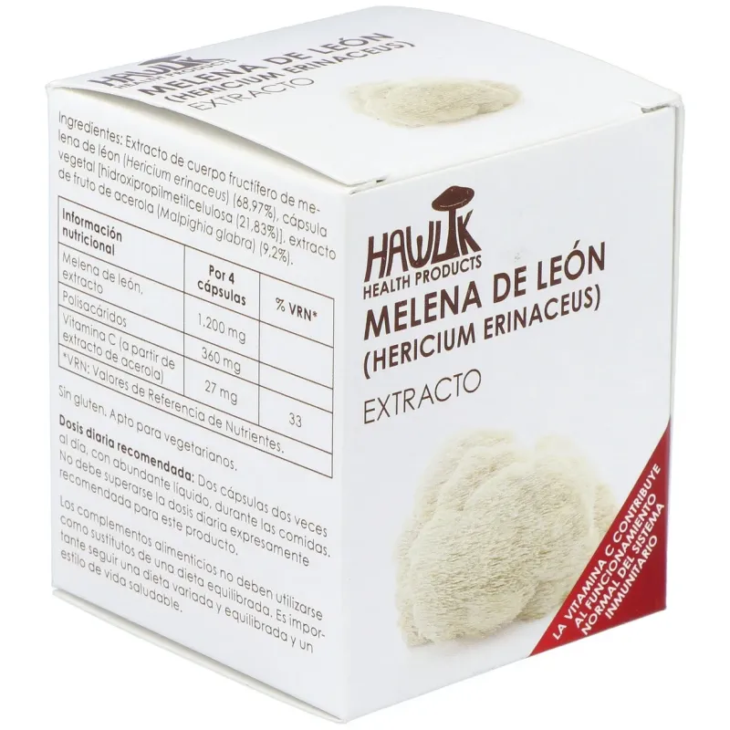 Hawlik melena leon extracto puro 60caps | Farmacia Barata
